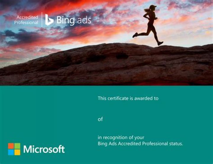 Bing Ads Accredited Professional Exam Certification Answers Quiz