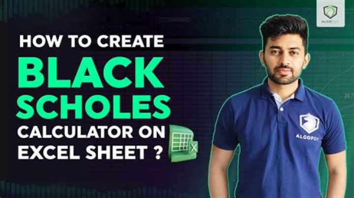 Black-Scholes Calculator Video