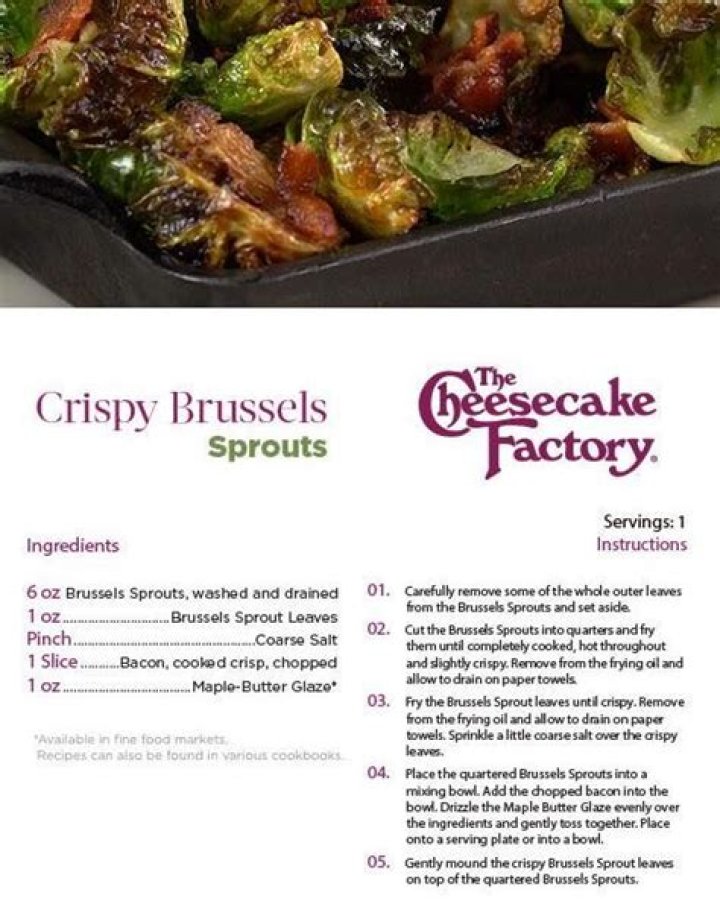 The Ultimate Cheesecake Factory Brussel Sprout Copycat: Delightful And Easy