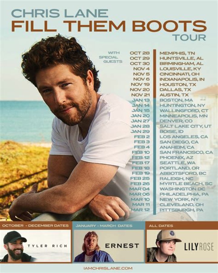 Chris Lane Adds Four New Stops to “Fill Them Boots” Tour – Celeb Secrets Country