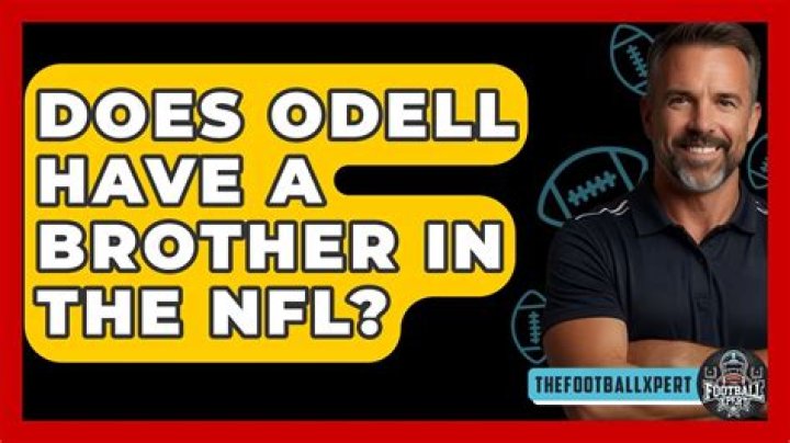 Unraveling The Connection: Does Odell Have A Brother In The NFL?