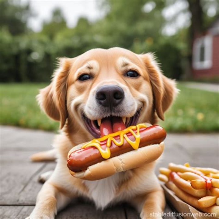 When Dogs Indulge: The Curious Case Of Dog Eating Hot Dog