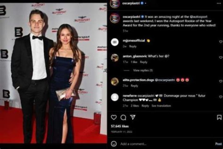 Oscar Piastri And His Girlfriend: The Story So Far