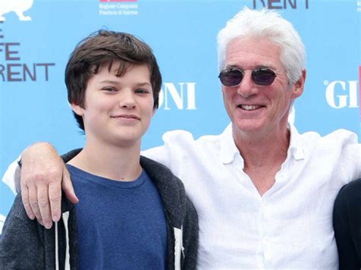 A Candid Portrait: Picture Of Richard Gere With His Beloved Son