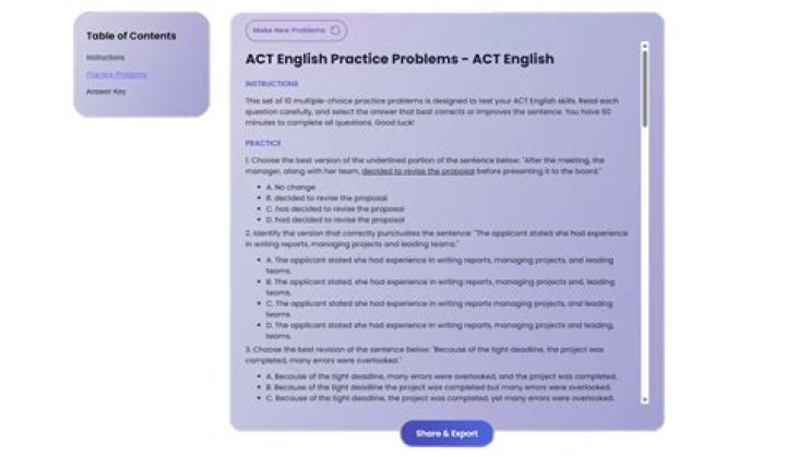 Practice Problem Generator