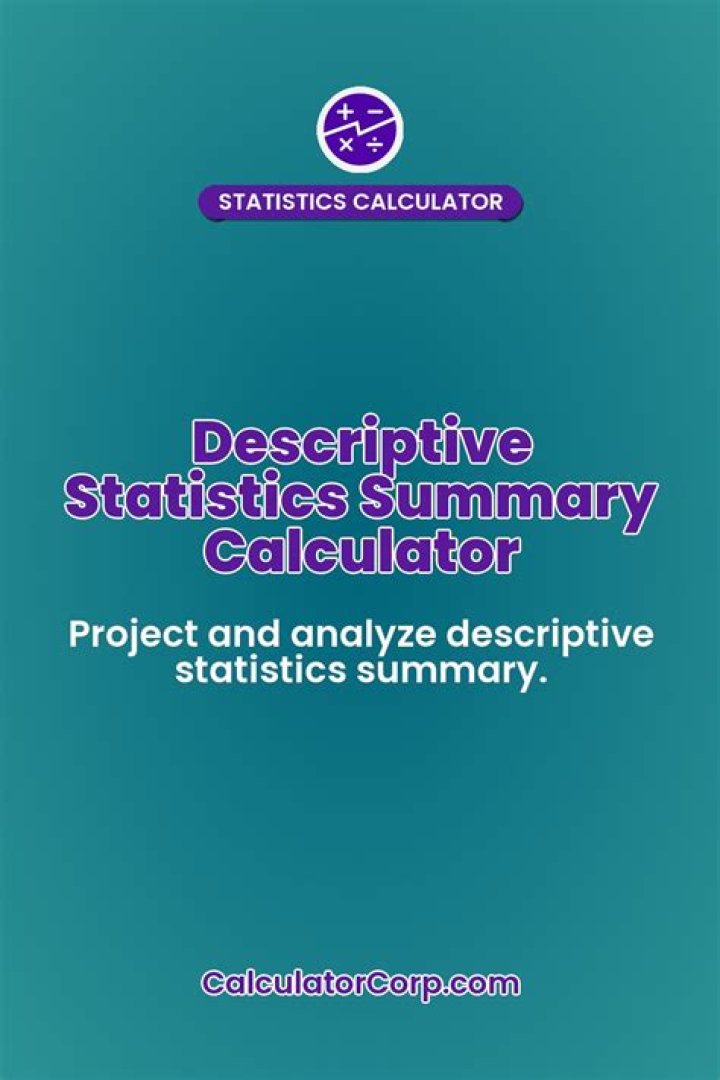 Statistics Summary Calculator