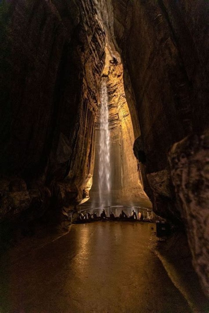 The Majestic Beauty Of The Tallest Underground Waterfall In The US