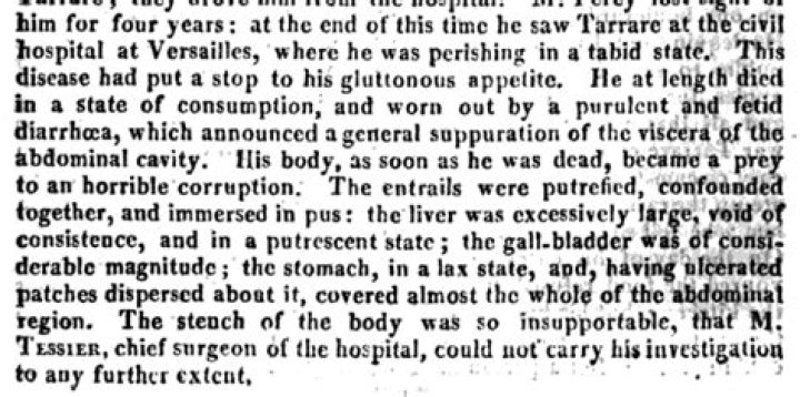 Tarrare: The Eccentric Life And Autopsy Results Of A Human Curiosity