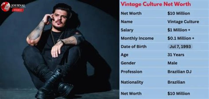 Unveiling The Secrets Of Vintage Culture Net Worth