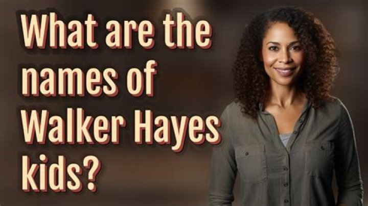Discovering Walker Hayes' Kids Names And Ages